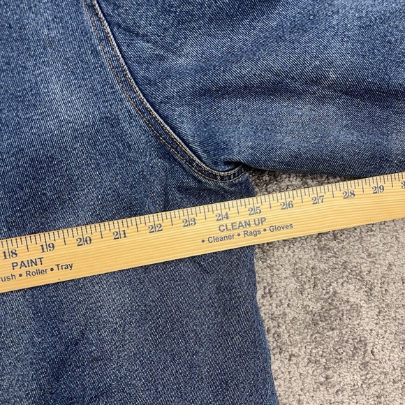 VTG River Edge Denim Chore Jacket Women's 1X Corduroy Collar Blanket Lined - Picture 9 of 12